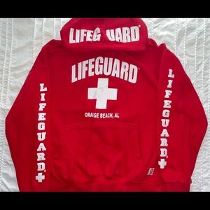 Red Lifeguard Hoodie